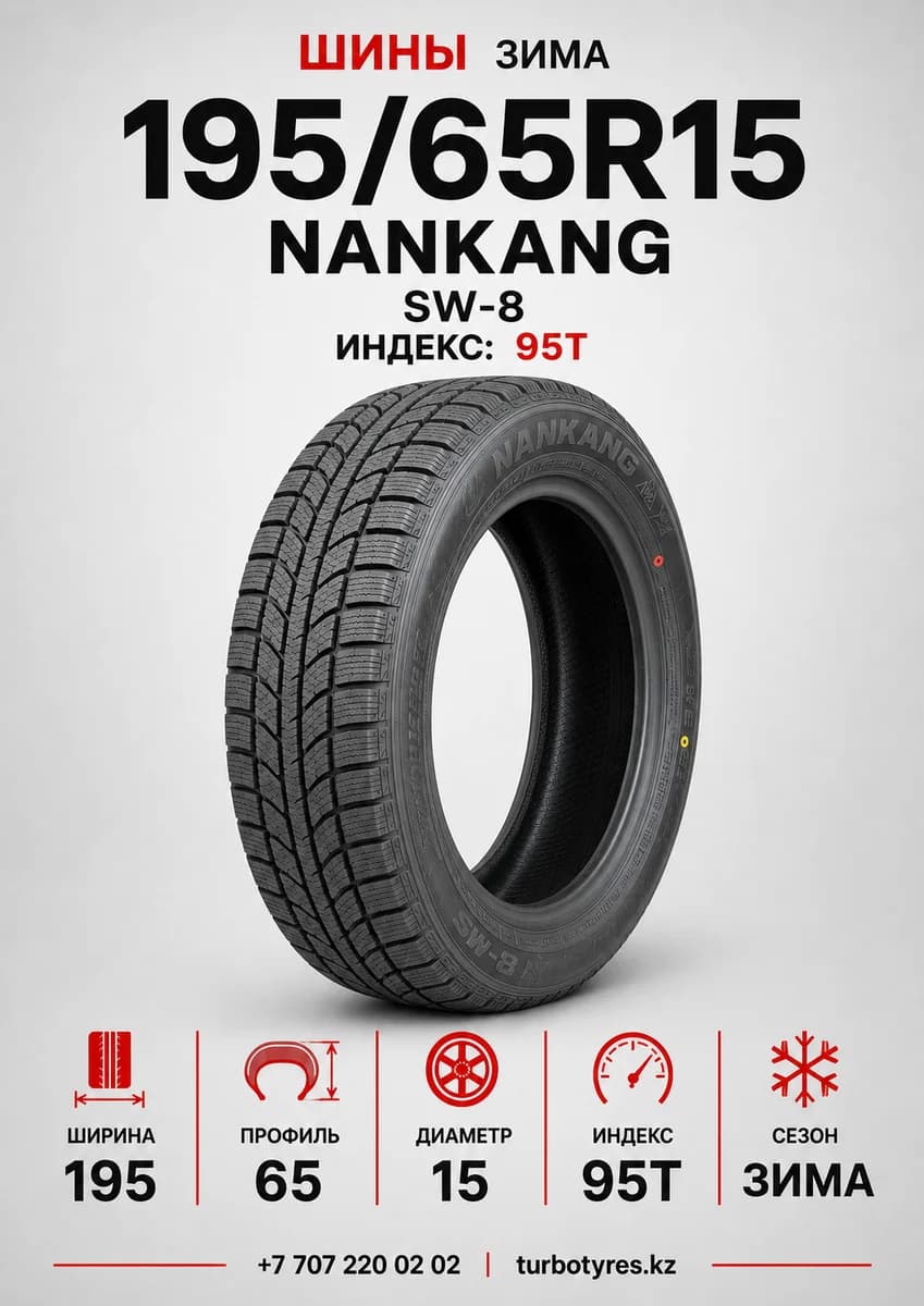 Nankang Nankang/ 195/65R15 SW-8 95T Nankang шип 195/65 R15