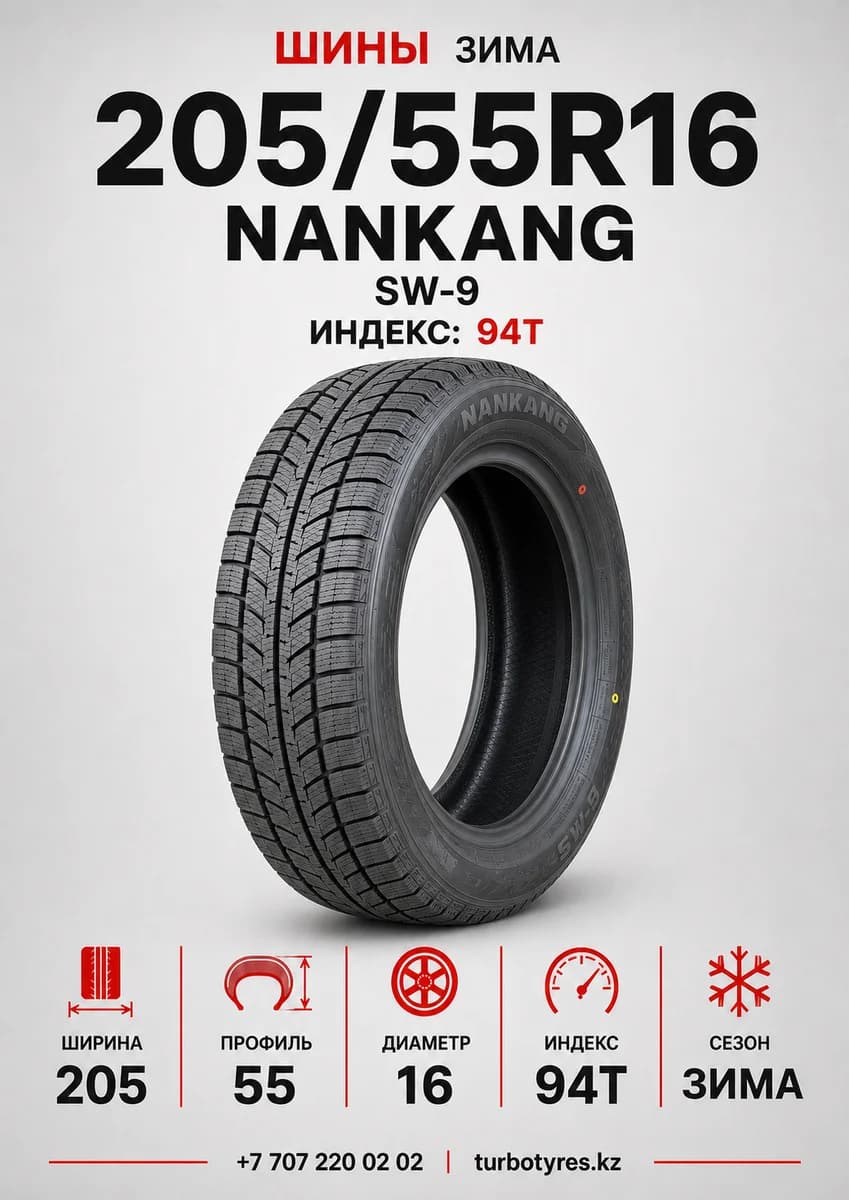 Nankang Nankang/ 205/55R16 SW-9 94T Nankang шип 205/55 R16