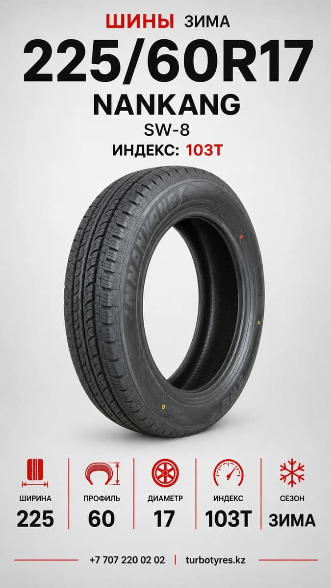 Nankang Nankang/ 225/60R17 SW-8 103T Nankang шип 225/60 R17