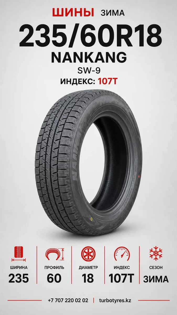 Nankang Nankang/ 235/60R18 107T SW-9 XL L 110B 235/60 R18
