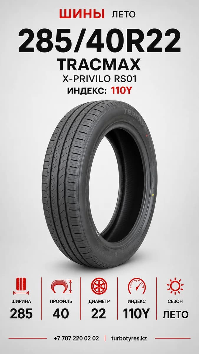 Tracmax TRACMAX/ 285/40R22/ X-PRIVILO RS01 285/40 R22