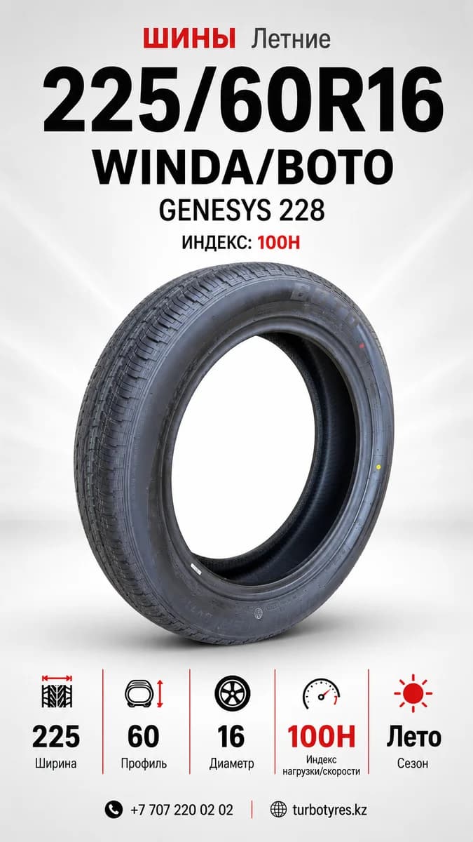 Winda WINDA/BOTO/ 225/60R16/ GENESYS 228 225/60 R16