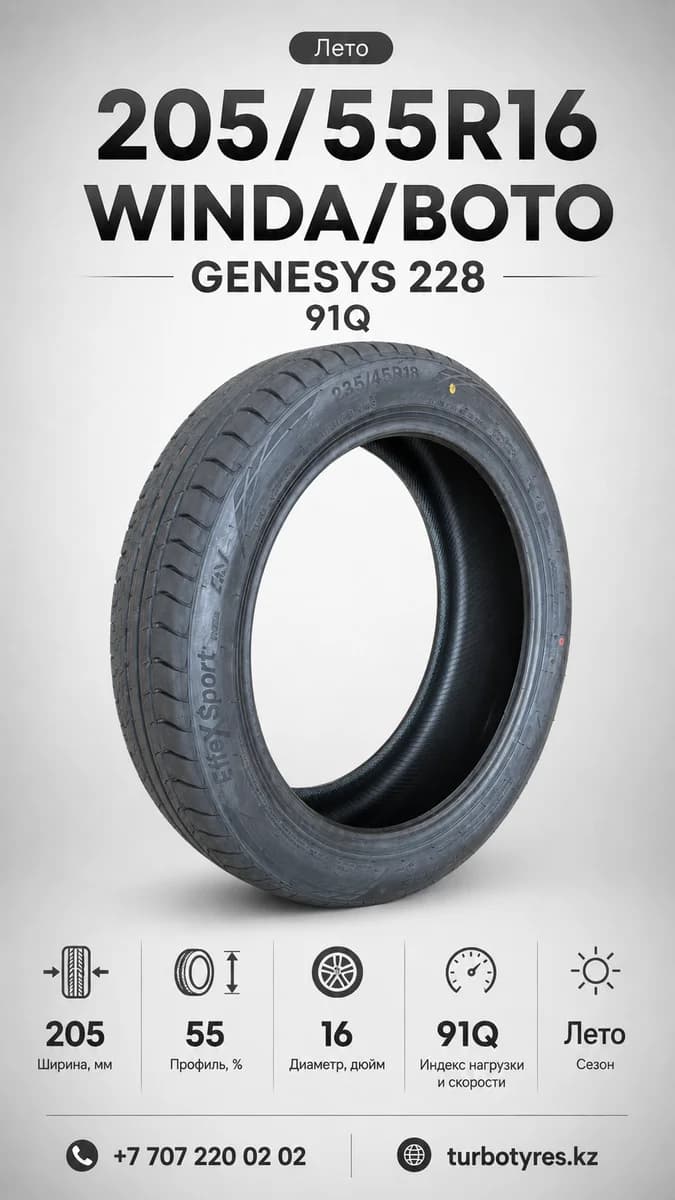 WINDA/BOTO/ 205/55R16/ GENESYS 228